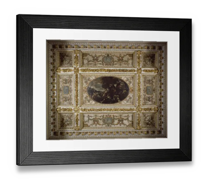 Framed Print : Defence of Scutari, Gallery ceiling, Chiswick House J010008