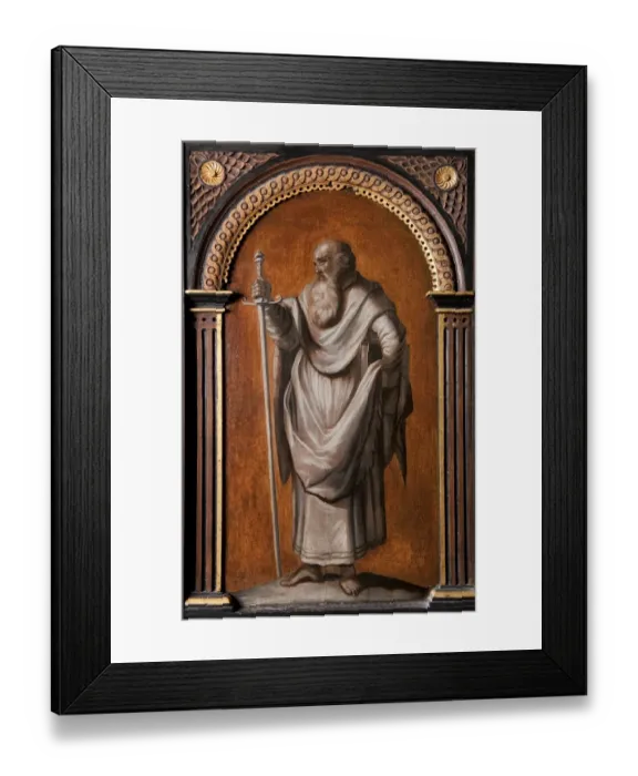 Framed Print : Detail of painted panel, Star Chamber, Bolsover Castle N090694