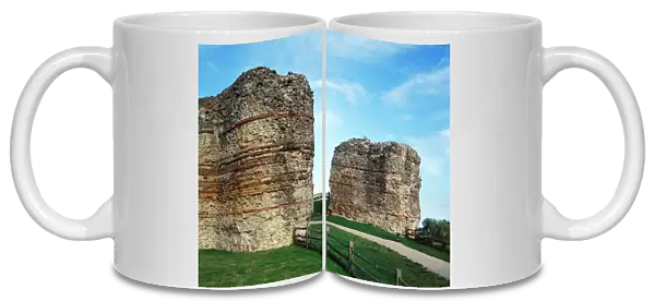 The Roman West Gate, Pevensey Castle J940501