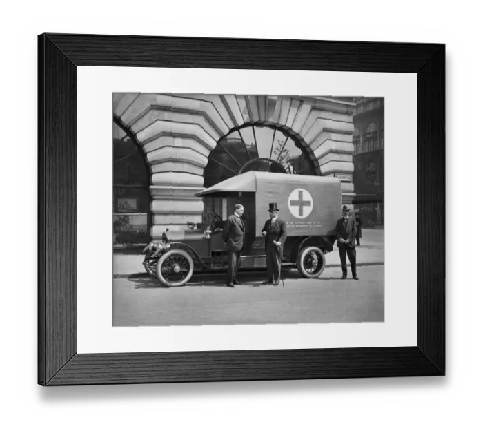 Framed Print : Motor ambulance BL23011