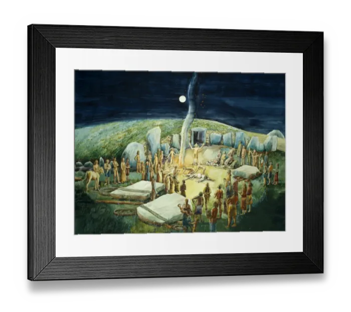 Framed Print : West Kennet Long Barrow J880279
