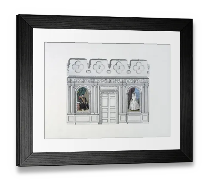 Framed Print : Audley End House. Saloon, north elevation J020231