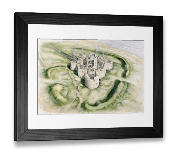 Framed Print : Camber Castle J030001 Framed Print : Camber Castle J030001