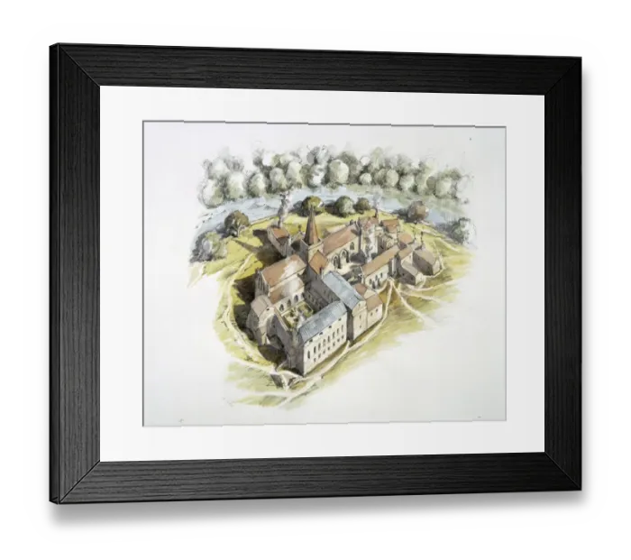 Framed Print : Finchale Priory J010050
