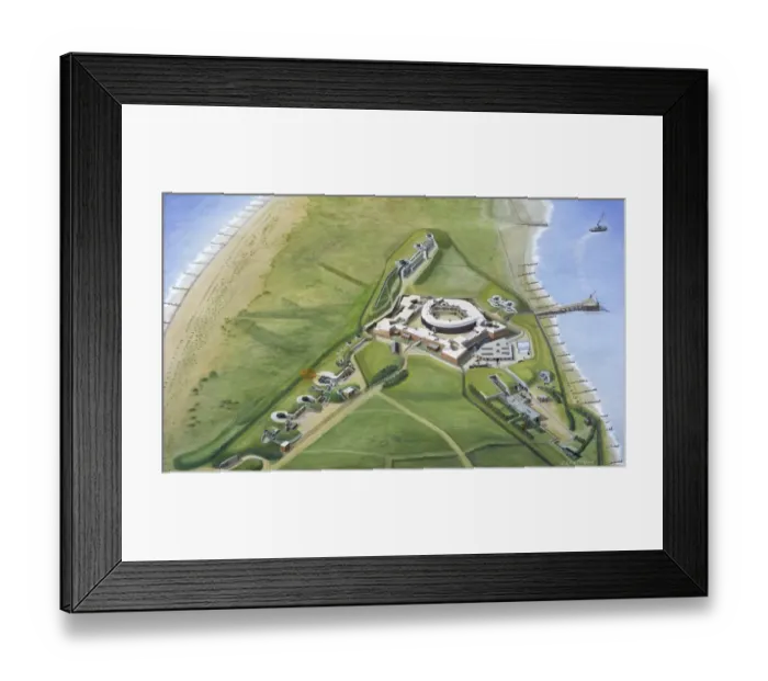 Framed Print : Landguard Fort c. 1900 J020188 Framed Print : Landguard Fort c. 1900 J020188