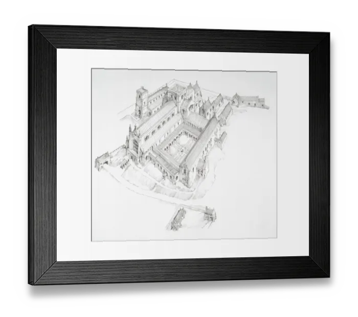 Framed Print : Abbotsbury Abbey J040019