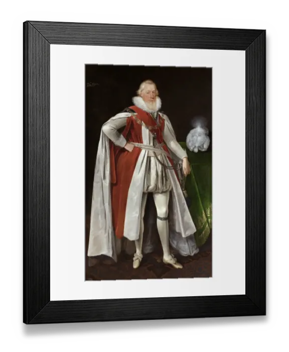 Framed Print : Mytens - William Knollys, 1st Earl of Banbury N090629