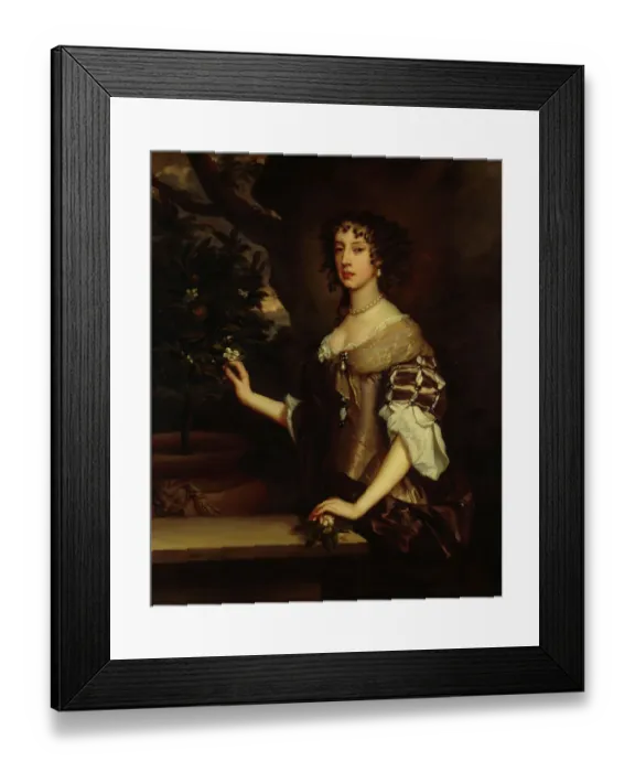 Framed Print : Lely - Queen Mary of Modena K090005