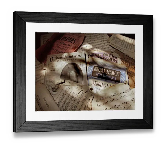 Framed Print : Sheet music a059992(1)
