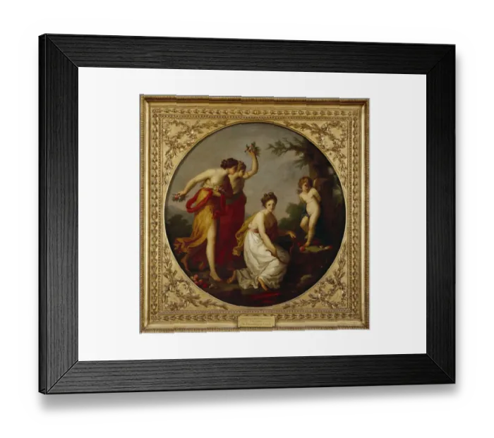 Framed Print : Kauffman - The Disarming of Cupid J910566 Framed Print : Kauffman - The Disarming of Cupid J910566