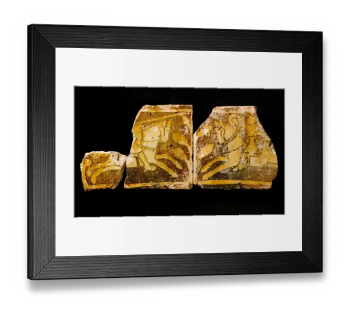 Framed Print : Cleeve Abbey floor tiles N080021