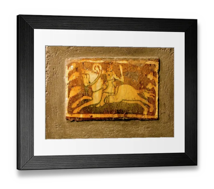 Framed Print : Cleeve Abbey floor tile N080022