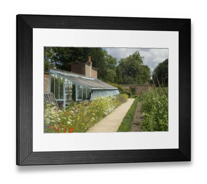 Framed Print : Down House greenhouse N071230