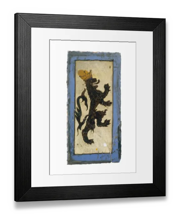 Framed Print : Portland Castle stained glass K981933 Framed Print : Portland Castle stained glass K981933