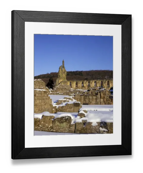 Framed Print : Byland Abbey K990172