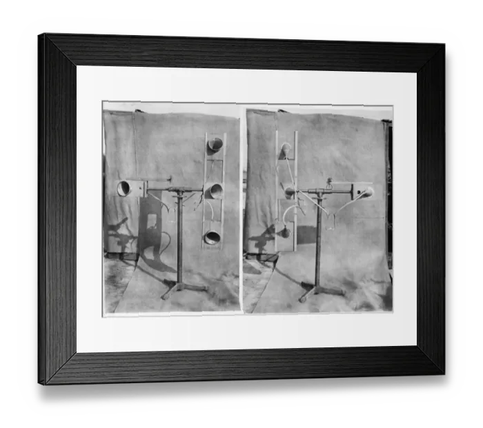 Framed Print : Air raid warning device BL24100