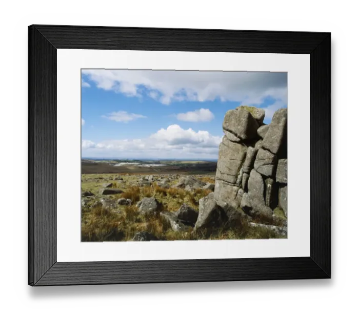 Framed Print : View from Little Trowlesworthy Tor K041102
