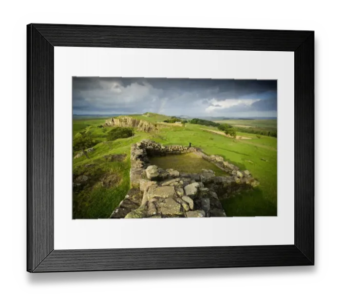 Framed Print : Hadrians Wall: Walltown Crags N070998