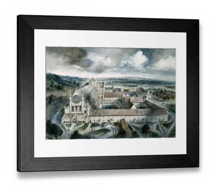 Framed Print : Byland Abbey J940485 Framed Print : Byland Abbey J940485
