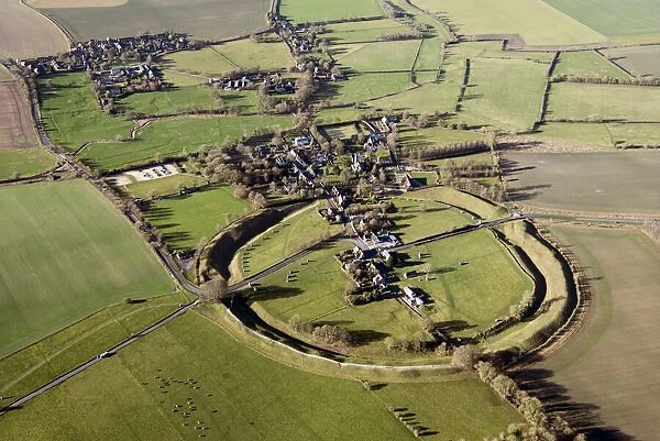 Avebury 33785_040. The large Neolithic henge enclosure at Avebury, Wiltshire, 2019