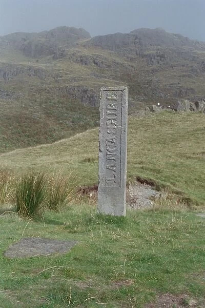 Boundary Stone. Dated 1816 and located on the site of the three shire stones, Cumbria