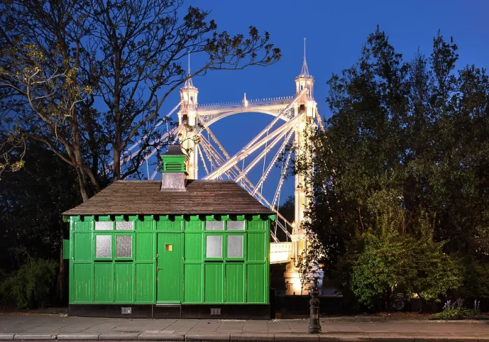 Framed Print : Cabmen's Shelter, Chelsea Embankment. DP301556 Framed Print : Cabmen's Shelter, Chelsea Embankment. DP301556