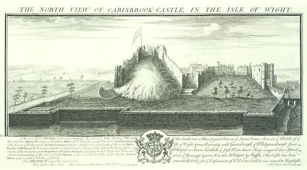Carisbrooke Castle engraving N070757