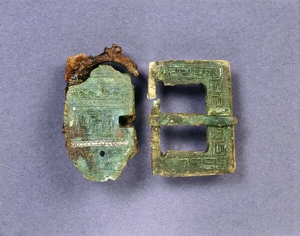 Copper alloy buckle and plate J920217