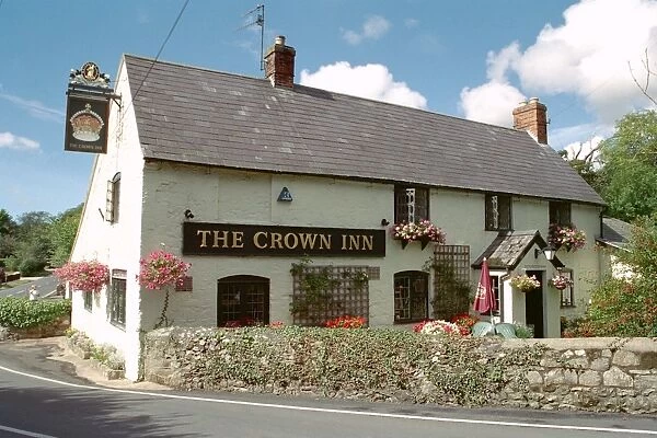 The Crown Inn. Built of Isle of Wight stone rubble, Shorwell. IoE 393214