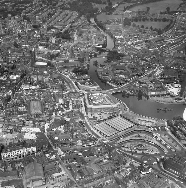 Derby EAW094450. Derby City Centre. In the centre of the picture is the