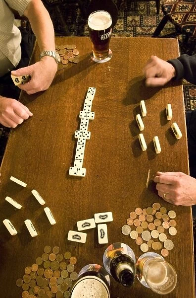Dominoes DP066542. Claydon, Suffolk. Played In series: Played in the Pub