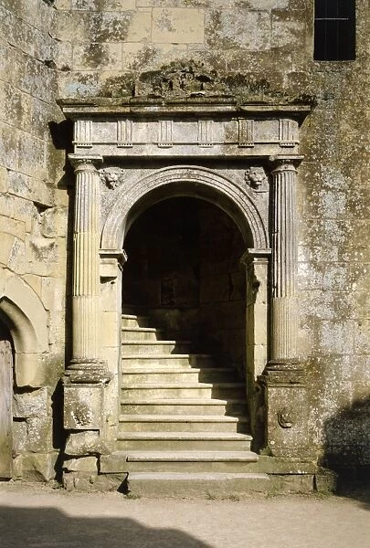 Doorway to the Great Hall, Old Wardour Castle K951534