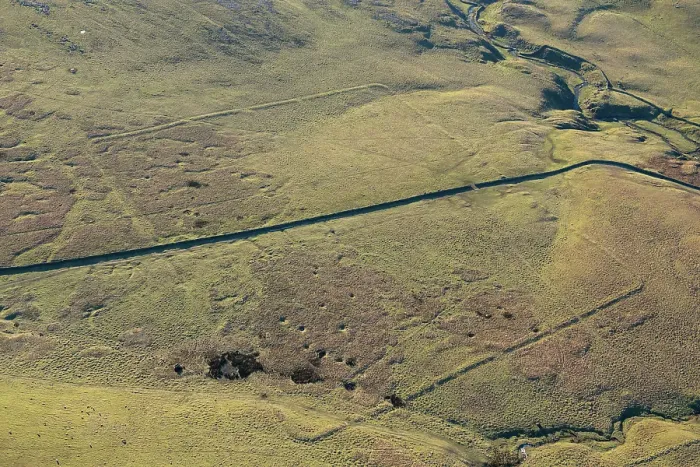 Framed Print : Earthwork remains, North Yorkshire 34246_027