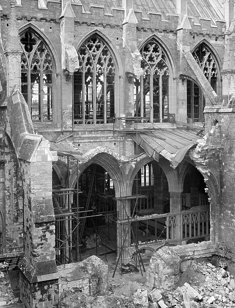 Exeter Cathedral bomb damage BB42_00740