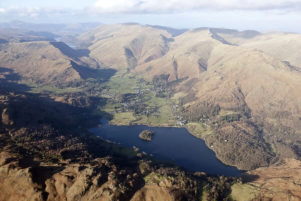 Grasmere 28691_016. Grasmere, Helm Crag, Seat Sandal and Fairfield, Cumbria, 2019.. NY3306