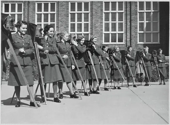 Framed Print : Group of recruits posed with their cameras chp01_07_01_005