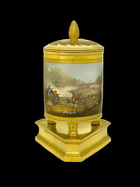 Ice pail depicting the Battle of Salamanca N081113