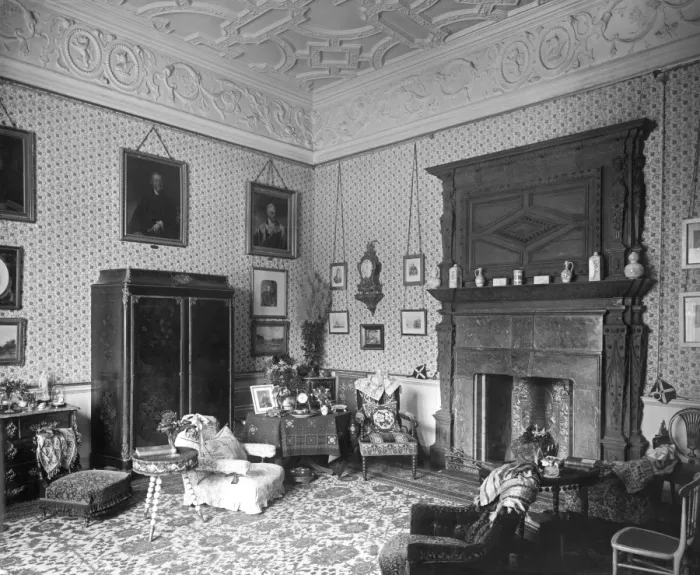 Framed Print : Lady Braybrookes sitting room, Audley End House DD58_00107