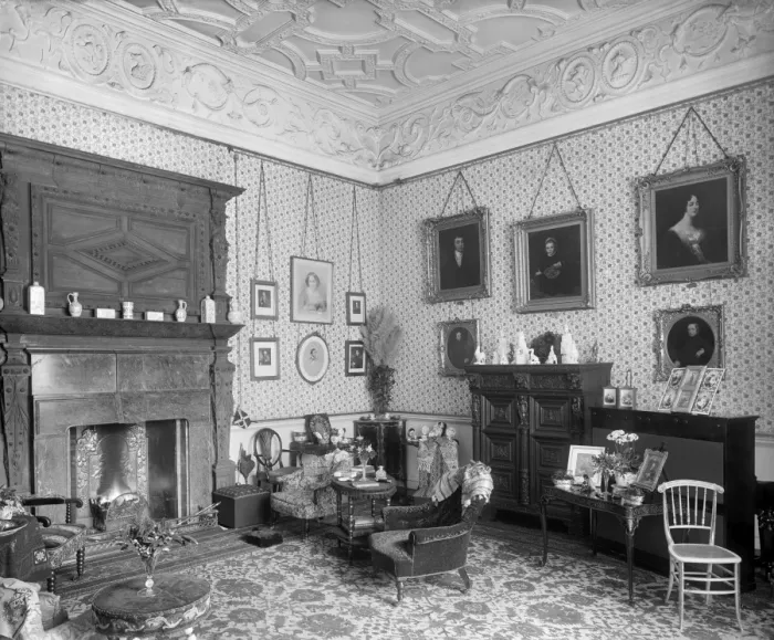 Framed Print : Lady Braybrookes sitting room, Audley End House DD58_00108