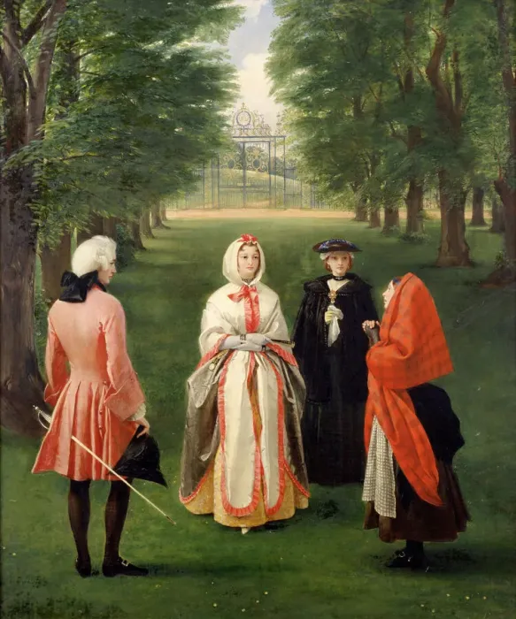 Framed Print : Leslie - Jeanie Deans Pleading with Queen Caroline J940116