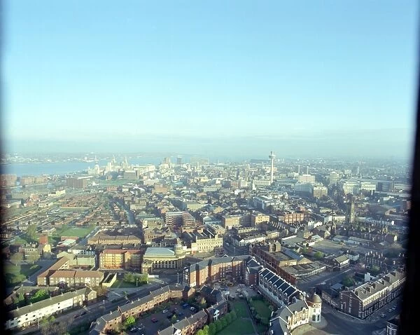 Liverpool AA029236. Liverpool. Elevated view of the city