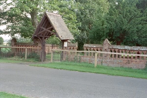 Lych Gate. Entrance to churchyard of the Church of All Saints, Aylesbury Vale. IoE 42690