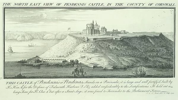 Pendennis Castle engraving N070777