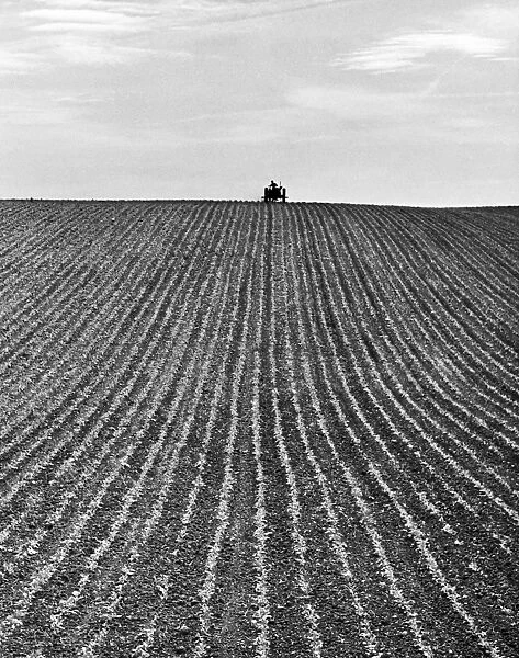 Ploughing OP04506. A newly ploughed field near Aylesbury, Buckinghamshire