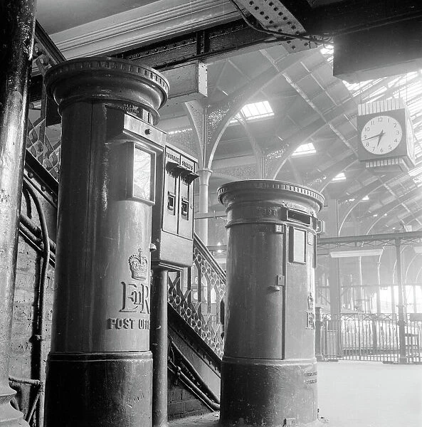 Post boxes a061706. LIVERPOOL STREET STATION, London