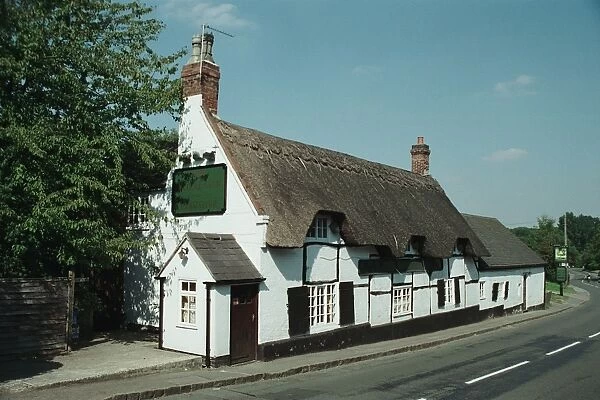 The Royal Oak. Mid C18 timber-framed public house. Great Dalby, Leicestershire. IoE 189791