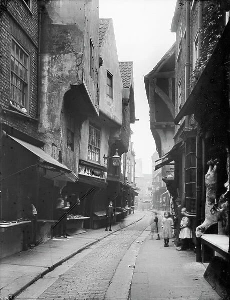 Shambles CC76_00555. Shambles, York, 1910