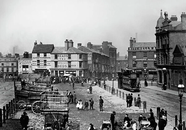 Smithfield Market, Birmingham c.1890s OP09004