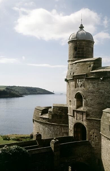 St Mawes K970786. ST MAWES CASTLE, Cornwall. The entrance to the castle