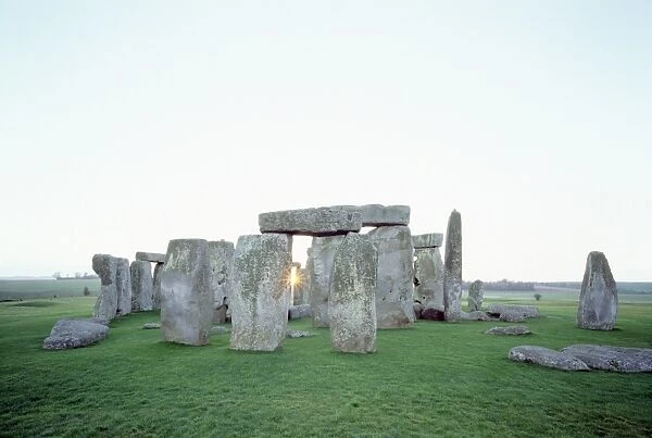 Stonehenge K021123. STONEHENGE, Wiltshire. View from the North West at sunrise